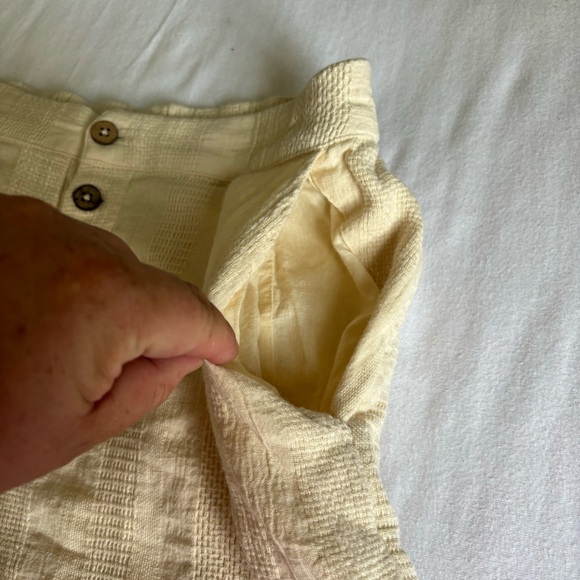 Free People Beige Buttoned High Waist Shorts - Picture 14 of 16